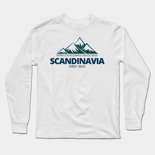 Scandinavia For Nature and Travelling Lovers - Summer Shirt Long Sleeve T-Shirt by norwayraw